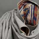 Area Rug 8x10 Rug Machine Washable Non-Slip Low Pile Print Pattern Western Rug for Living Room Bedroom Entryway Tribal Series -Red/Orange