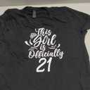 This Girl is Official 21st Celebrations Birthday Party T-Shirt, Medium