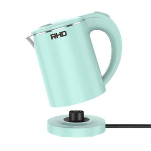 RHD 0.5L Small Portable Electric Kettles for Boiling Water, Stainless Steel Travel Kettle, 600W Fast Boil Teapot, Auto Shut-Off, Tea Kettle & Hot Water Boiler Perfect For Travel, Coffee, Tea (Green) 