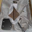 C Table, Premium Solid Acacia Wood, Adjustble Hight and Tablet Holder, Side Tabel for Sofa and Bad (Walnut Medium Brown)