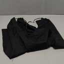 Women's Sexy Open Back Bodysuits Long Sleeve Shirts V Neck Tees Fitted Body Suits (Black)