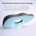 Bed Sore Pressure Relief Pillow, Donut Hole Pillow for Your Butt, Donut Pillow Cushion for Sitting and Sleeping, O-Shaped Tailbone Support Pillow, Cushion for Bed Sores on Buttocks