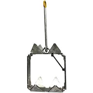 Galvanized 25 lb Folding Square Anchor with Storage Bag