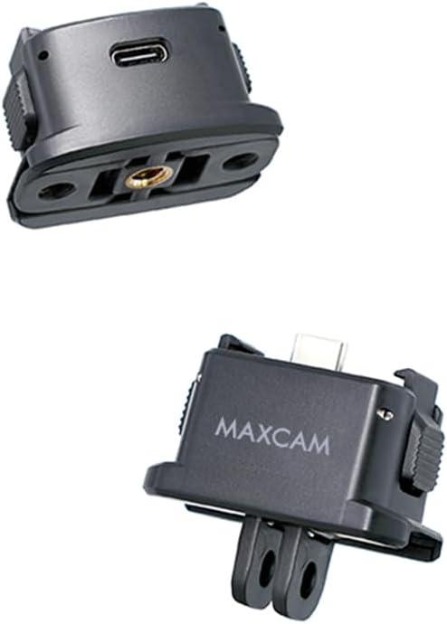 MAXCAM for DJI Pocket 3 Multi-Function Quick Release Charging Base Lightweight Compact Design with 1/4" Screw Hole to Charge While Shooting