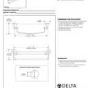 Delta 79710-SS Cassidy 18-in Glass Shelf with Towel Bar in Stainless Steel