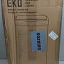EKO Mirage-T 50 Liter / 13.2 Gallon Touchless Rectangular Motion Sensor Trash Can, Brushed Stainless Steel Finish