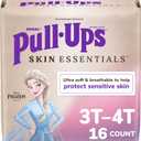 Pull-Ups Girls' Skin Essentials Potty Training Pants, Training Underwear, 3T-4T (32-40 lbs), 16 Ct