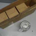 4 Pieces Kitchen Canisters Set 20 oz Stainless Steel Glass Canisters Airtight Coffee Sugar Tea Candy Jars Food Storage Container with Lid for Flour Cookies Spices Grains Kitchen Baking Home Decoration