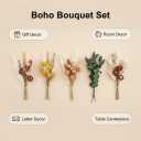 16 Varieties Dried Flowers Set, Mini Natural Dried Flowers Bulk with Stems for Vase Fillers, DIY Crafts, Wreath Making, Rustic Farmhouse Boho Home Decor, Wedding Floral Arrangement Brown Mix