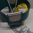 High Back Full Bucket Toddler Swing Seat with Yellow Coated Chains Fully Assembled Baby Swing Set Accessories (Green)