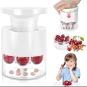 Cherry Pitter, 7-Hole Cherry Pitter Tool, Quickly Multiple Cherries Seed Remover, Save Time & Space For Making Cherry Jam, Pack Of 2 