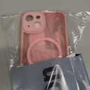 CANSHN Magnetic for iPhone 14 Case, Upgraded [Full Camera Protection] [Compatible with Magsafe] [Translucent Matte] Shockproof Protective Phone Case for iPhone 14 6.1" - Pink