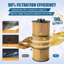 LF17511 Oil Filter for 2012-2020 Trucks & Buses 114SD 122SD 2009-2019 L6 12.8L 14.8L 15.6L 2012-2020 Trucks 4700SB 2009-2017 4900FA Replaces LF17474 P7505 P551005