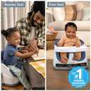 Ingenuity Baby Base 2-in-1 Booster Feeding and Floor Seat with Self-Storing Tray - Night Sky