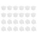 PATIKIL Square Plastic Plug, 24 Pcs 3/4 Inch/19mm Tubing Insert End Caps Plastic Plug Cap for Square Tubes Chair Legs Furniture Metal Tubing Hardware Plugs Fences, White (0.75 x 0.75 x 0.59 inch)