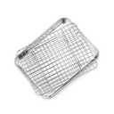 P&P CHEF 9 Inch Toaster Oven Pan with Rack Set, Stainless Steel Baking Pan Tray and Grid Cooling Rack for Cooking/Roasting, Dishwasher Safe & Easy to Clean, Non-toxic & Sturdy, (2Pcs)