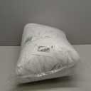 Full Body Pillow with Removable Pillowcase for Adults, Memory Foam Filling, Long Pillow for Side Sleepers, Fluffy and Firm, Adjustable Filling, 20×54 Inch, White