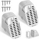 3"x2" & 4"x3" Type B Gutter Downspout Extensions, Removable Gutter Cover, Downspouts Diverter, Gutter Splash Guard, Outlet Filter & Leaf Guard, Fit for 3"x2" and 4"x3" Type-B Downspout (2Pack, White)