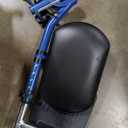 Drive Medical Blue Streak Lightweight Foldable Wheelchair - Enhanced Mobility Support - Durable Construction - Padded Comfort - Swing-Away Leg Rests - Desk Arms - Blue/Black - 20 Inch Seat