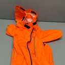 Dog Raincoat, Waterproof Dog Rain Jacket with Removable HoodAdjustable 4 Legs Pet Poncho with Leash HoleReflective Stripe Hooded Snowproof Windproof Clothes for Small to 3X-Large Dogs, XL (Orange)