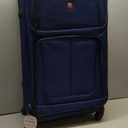 SwissGear Sion Softside Expandable Luggage, Blue, Checked-Large 29-Inch