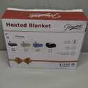 Homemate Electric Heated Blanket Twin - 62"x84" Heating Bed Blankets Throw with 10 Heating Levels 8 Hours Auto Off Fast Heating Over-Heated Protection Ultra Soft Warm Flannel ETL Certified Grey