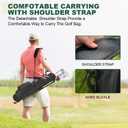 MAZEL Lightweight Golf Bag for Men Easy to Carry Golf Clubs Bag with Shoulder Strap,Pitch n Putt Golf Stand Bag for Driving Range,Par 3 and Executive Courses - Fit Up to 8 Clubs