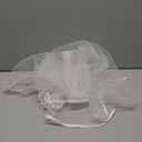 BEAUTELICATE Wedding Bridal Veil with Comb 1 Tier Cut Edge Fingertip&Cathedral Length (White With Blue Tone)