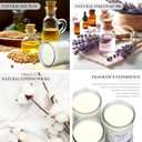 Premium Vanilla Soy Wax Jar Candle,80 Hours Long Lasting Candles 12 oz