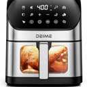 DEIME Air Fryer 6.5 QT Oilless Oven Large AirFryer Healthy Cooker with 10 1-Touch Preset, Visible Cooking Window, Non-Stick Basket & Dishwasher Safe