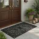 Calloway Mills AZ900223048 Gatsby Rubber Doormat, 30" x 48", Black
