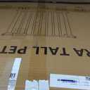 keny 29"-42.5" Baby Gate for Stairs, Auto Close Safety Dog Gate, Pressure Mounted Easy Walk Through Pet Gate for Doorways, Durable Stair Gate, 30" Tall, Black