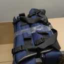 Stadium Seats for Bleachers with Back Support, Bleacher Seats with Backs and Cushion Wide, Portable Folding Comfort Stadium Chair with Shoulder Strap, Carry Handle, Storage Pockets, Navy, 2Pack