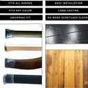 32 pc - Chair Leg Floor Protectors - Transparent Silicone Rubber Chair or Table Furniture Leg Bottom Protector - Small Foot Covers and Caps for Round or Square Furniture Bottoms