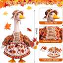 Fall Porch Goose Outfits Fits 23" Garden Yard Patio Goose Statue
