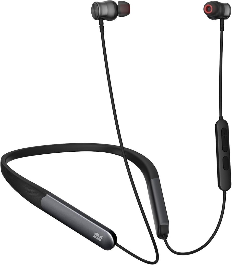 Bluetooth Headphones, 150H Playtime Wireless Bluetooth Earbuds w/Mic in-Ear Magnetic Neckband Earphone, IPX7 Sweatproof Deep Bass Headset for Home, Traveling, Outdoor, Business Trips (Black)