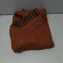 KYEESE Dog Sweaters for Medium Dogs with Golden Thread Turtleneck Dog Cable Knit Pullover Sweaters for Cold Weather, Red, X-Large