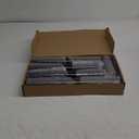 9 Pcs Flickering Flameless LED Candles, Upgraded Matte Acrylic Pillar, Battery Operated with Remote and Timer, Embedded Star String, Realistic Electric Candle for Home Wedding Decor, Grey (Gray)