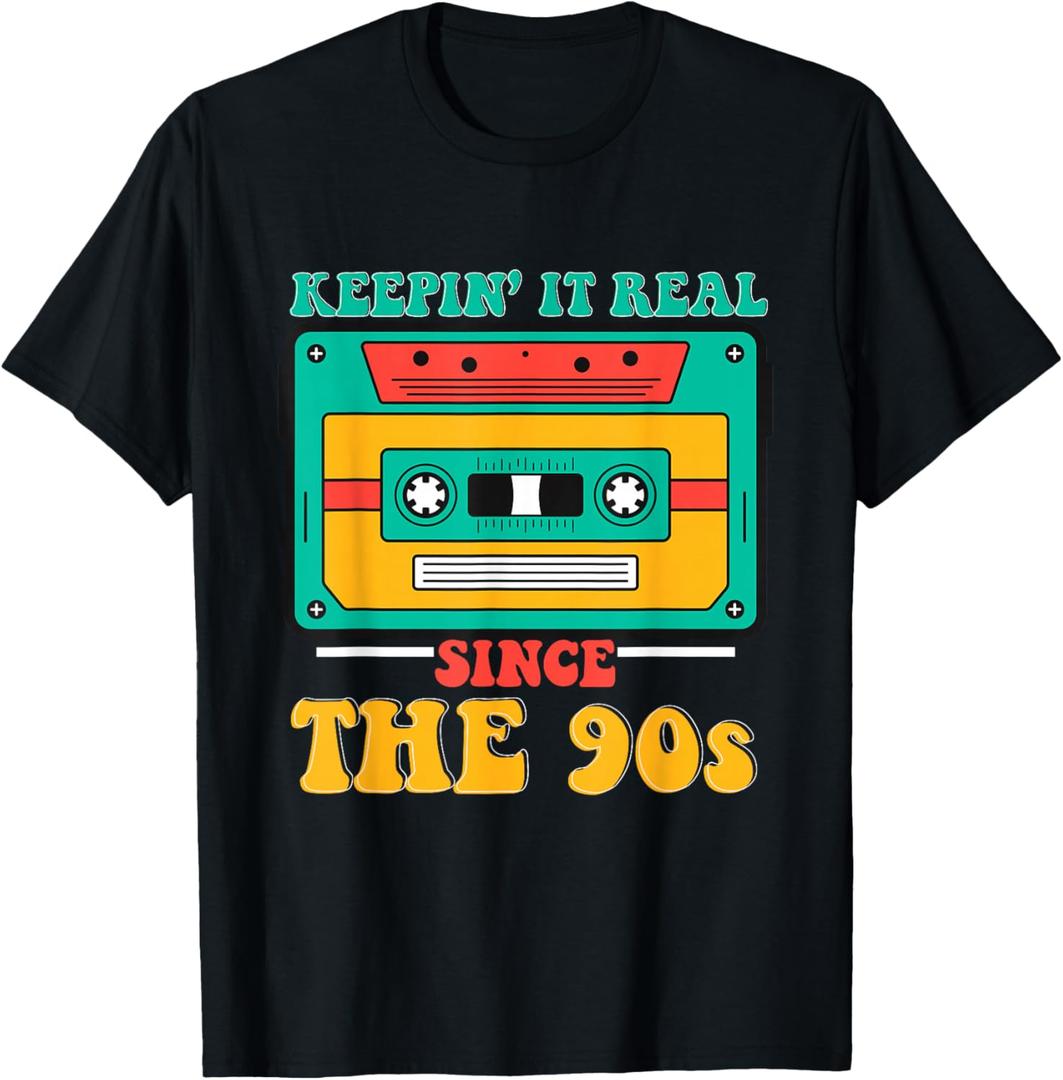 90s Lifestyle Vibes Retro Vintage Music Nineties Fashion T-Shirt, S