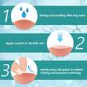 2 x Quyyou Itch Relief Patch 60pcs Bite Itch Relief Stickers Fast Effect Nature Formula Hydrocolloid Chemical-Free & Safe for Kids Stop Itching Prevent Scratching Minimize Dark Marks Easy to Use