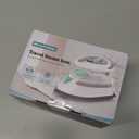 BEAUTURAL Mini Travel Steam Iron for Clothes with Dual Voltage, Temperature Control, Non-Stick Soleplate and Cord Storage, Ideal for Sewing, Quilting and Handcraft (White)