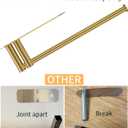 Paper Towel Holder Under Cabinet, 13Inch Self-Adhesive or Wall Paper Towel Holder for Kitchen, Bathroom, RV, Gold