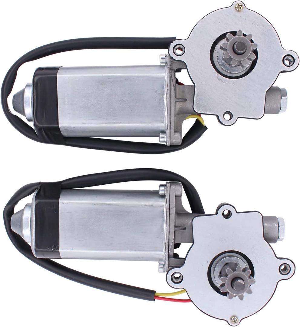 NewYall Rear Left and Right Power Window Motor for Ford Mustang Convertible 2-Door 1984-1993