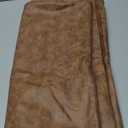 Pack of 2 Faux Leather Pillow Covers, Soft Rustic Farmhouse Neutral Vintage Decorative Cushion Cover, for Home Decor, Outdoor Waterproof, Pet Hair Resistant Pillow Covers 18X18 Inch Brown