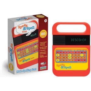 Speak & Spell Electronic Game - Educational Learning Toy, Spelling Games, 80s Retro Handheld Arcade, Autism Toys, Activity for Boys, Girls, Toddler, Ages 7+