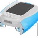 Keenhot Solar Powered Robotic Pool Surface Skimmer Cleaner, Automated Pool Skimmer with 24/7 Continuous Cleaning Dual Charging Modes Smart Obstacle Avoidance Ideal for Most Swimming Pool Types