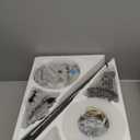 Ceiling Fans with Lights, 52 Inch Low Profile Ceiling Fan with Light and Remote Control, Flush Mount, Reversible, 3CCT, Dimmable LED, Quiet, Black Ceiling Fan for Bedroom, Living Room