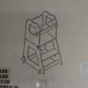 Smart Fendee Toddler Tower, 3 in 1 Kids Step Stool with Chalkboard and Safety Rail, Learning Standing Tower for Toddlers, Kids Kitchen Step Stool for Bathroom