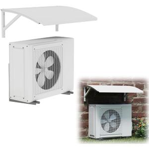 lukar Air Conditioner Cover Outdoor AC Units Protection, Galvanized Steel Air Conditioner Compressor Awning, AC Sun Shade Cover, Mini Split Covers Rain Snow Protection Sheet