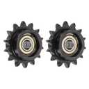 uxcell 2pcs ANSI #40 / DIN(ISO)08A Roller Chain Idler Sprocket 12mm Bore, 1/2" Pitch, Hardened 14 Tooth Tensioner Sprocket, Insert Single Bearing (B Type)